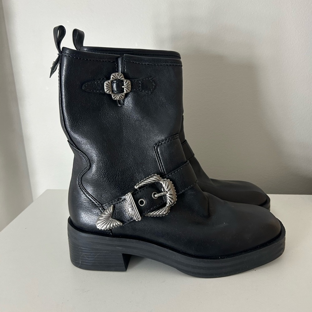 Larroude Hardy Buckle Boot - Picture 2 of 9